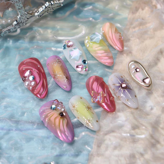 summer fever press on nails🏖️