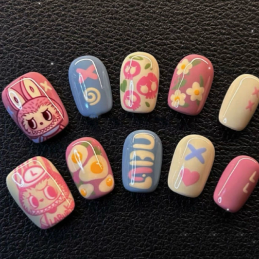 labbubu press on nails